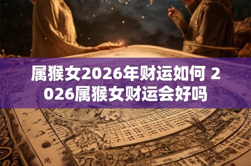 属猴女2026年财运如何 2026属猴女财运会好吗