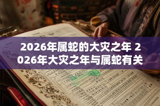 2026年属蛇的大灾之年 2026年大灾之年与属蛇有关吗 2026年属蛇的大灾之年 2026年大灾之年与属蛇有关吗