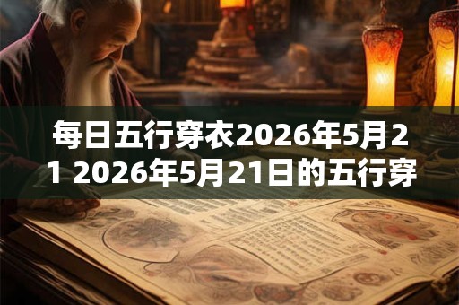 每日五行穿衣2026年5月21 2026年5月21日的五行穿衣规则是什么 每日五行穿衣2026年5月21 2026年5月21日的五行穿衣规则是什么