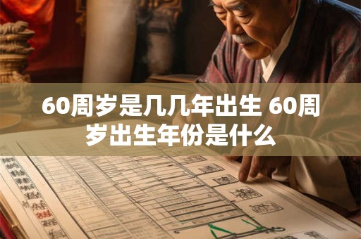 60周岁是几几年出生 60周岁出生年份是什么