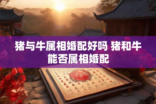 猪与牛属相婚配好吗 猪和牛能否属相婚配 猪与牛属相婚配好吗 猪和牛能否属相婚配