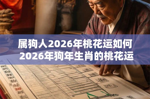属狗人2026年桃花运如何 2026年狗年生肖的桃花运如何 属狗人2026年桃花运如何 2026年狗年生肖的桃花运如何
