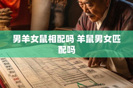 男羊女鼠相配吗 羊鼠男女匹配吗