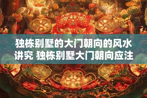 独栋别墅的大门朝向的风水讲究 独栋别墅大门朝向应注意什么 独栋别墅的大门朝向的风水讲究 独栋别墅大门朝向应注意什么