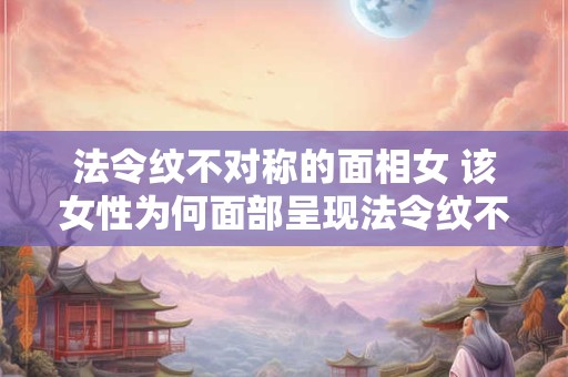 法令纹不对称的面相女 该女性为何面部呈现法令纹不对称 法令纹不对称的面相女 该女性为何面部呈现法令纹不对称