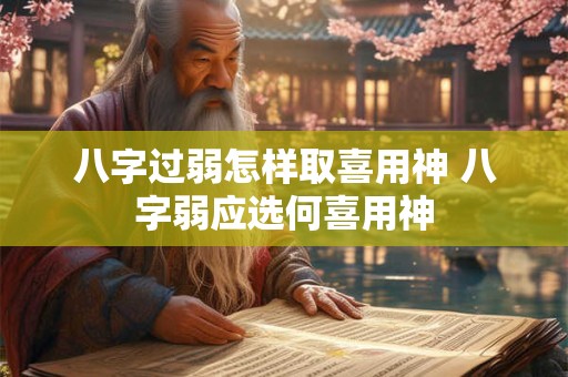 八字过弱怎样取喜用神 八字弱应选何喜用神 八字过弱怎样取喜用神 八字弱应选何喜用神