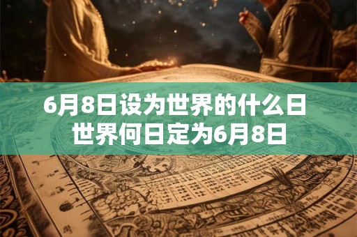 6月8日设为世界的什么日 世界何日定为6月8日 6月8日设为世界的什么日 世界何日定为6月8日