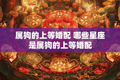 属狗的上等婚配 哪些星座是属狗的上等婚配