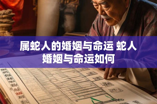 属蛇人的婚姻与命运 蛇人婚姻与命运如何 属蛇人的婚姻与命运 蛇人婚姻与命运如何