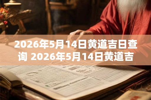 2026年5月14日黄道吉日查询 2026年5月14日黄道吉日是哪天