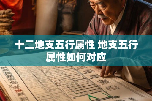 十二地支五行属性 地支五行属性如何对应 十二地支五行属性 地支五行属性如何对应