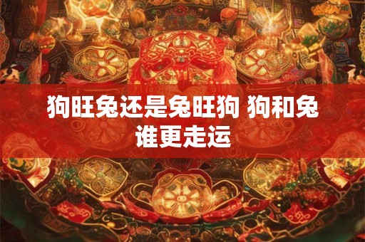 狗旺兔还是兔旺狗 狗和兔谁更走运 狗旺兔还是兔旺狗 狗和兔谁更走运