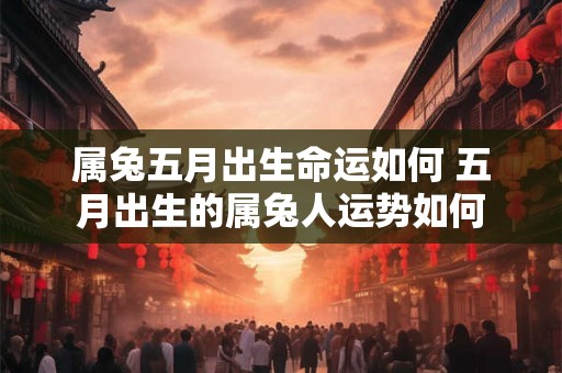 属兔五月出生命运如何 五月出生的属兔人运势如何 属兔五月出生命运如何 五月出生的属兔人运势如何