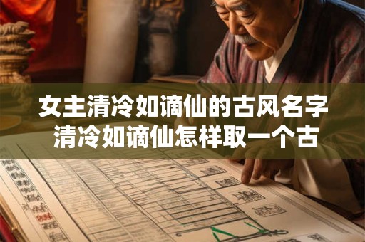 女主清冷如谪仙的古风名字 清冷如谪仙怎样取一个古风女主名字 女主清冷如谪仙的古风名字 清冷如谪仙怎样取一个古风女主名字