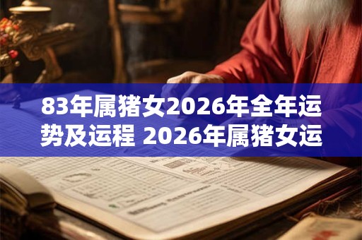 83年属猪女2026年全年运势及运程 2026年属猪女运势如何