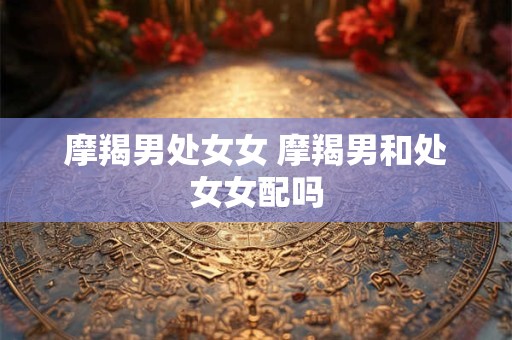 摩羯男处女女 摩羯男和处女女配吗