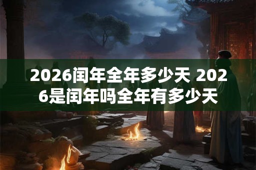 2026闰年全年多少天 2026是闰年吗全年有多少天 2026闰年全年多少天 2026是闰年吗全年有多少天