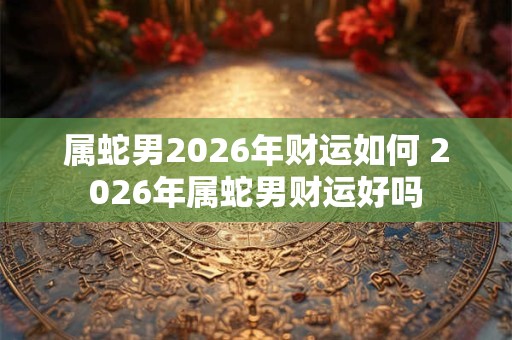 属蛇男2026年财运如何 2026年属蛇男财运好吗 属蛇男2026年财运如何 2026年属蛇男财运好吗