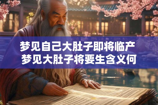 梦见自己大肚子即将临产 梦见大肚子将要生含义何 梦见自己大肚子即将临产 梦见大肚子将要生含义何