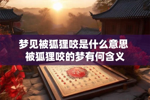 梦见被狐狸咬是什么意思 被狐狸咬的梦有何含义