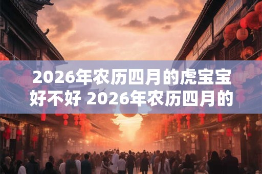 2026年农历四月的虎宝宝好不好 2026年农历四月的虎宝宝值得期待吗 2026年农历四月的虎宝宝好不好 2026年农历四月的虎宝宝值得期待吗