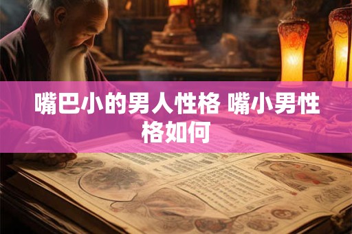 嘴巴小的男人性格 嘴小男性格如何