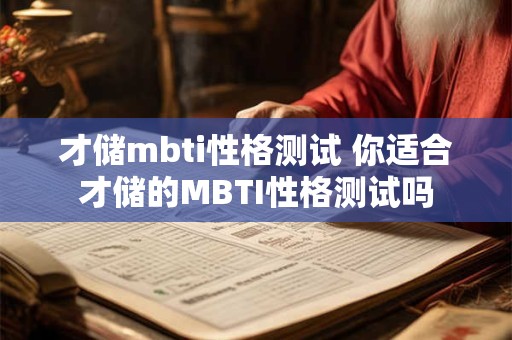 才储mbti性格测试 你适合才储的MBTI性格测试吗 才储mbti性格测试 你适合才储的MBTI性格测试吗