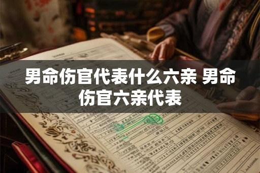 男命伤官代表什么六亲 男命伤官六亲代表