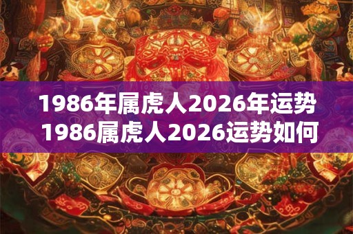 1986年属虎人2026年运势 1986属虎人2026运势如何 1986年属虎人2026年运势 1986属虎人2026运势如何