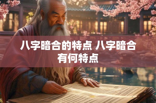 八字暗合的特点 八字暗合有何特点 八字暗合的特点 八字暗合有何特点