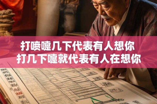 打喷嚏几下代表有人想你 打几下嚏就代表有人在想你吗