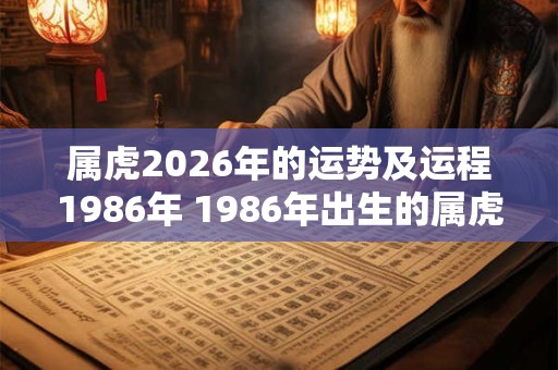属虎2026年的运势及运程1986年 1986年出生的属虎人2026年运势如何