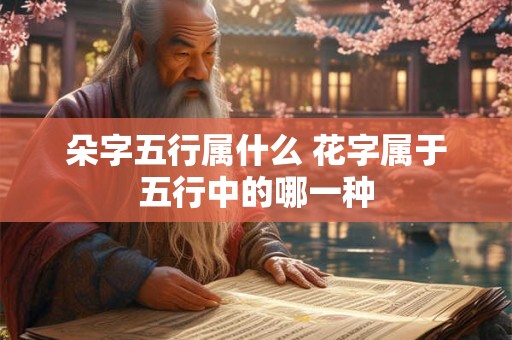 朵字五行属什么 花字属于五行中的哪一种