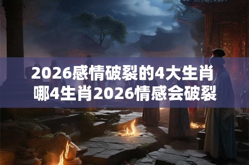 2026感情破裂的4大生肖 哪4生肖2026情感会破裂