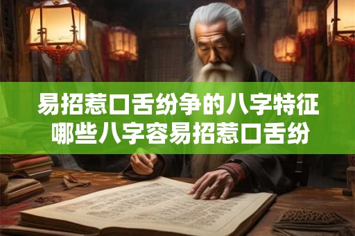 易招惹口舌纷争的八字特征 哪些八字容易招惹口舌纷争