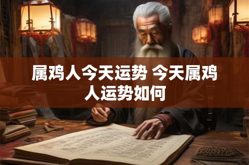 属鸡人今天运势 今天属鸡人运势如何 属鸡人今天运势 今天属鸡人运势如何