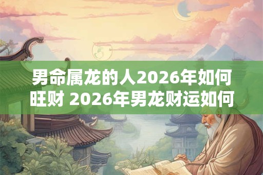 男命属龙的人2026年如何旺财 2026年男龙财运如何 男命属龙的人2026年如何旺财 2026年男龙财运如何