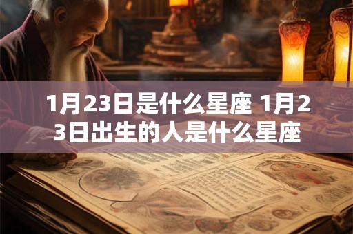 1月23日是什么星座 1月23日出生的人是什么星座 1月23日是什么星座 1月23日出生的人是什么星座