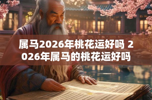 属马2026年桃花运好吗 2026年属马的桃花运好吗 属马2026年桃花运好吗 2026年属马的桃花运好吗