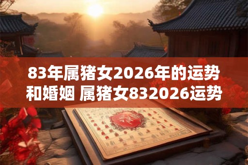 83年属猪女2026年的运势和婚姻 属猪女832026运势和婚姻如何 83年属猪女2026年的运势和婚姻 属猪女832026运势和婚姻如何