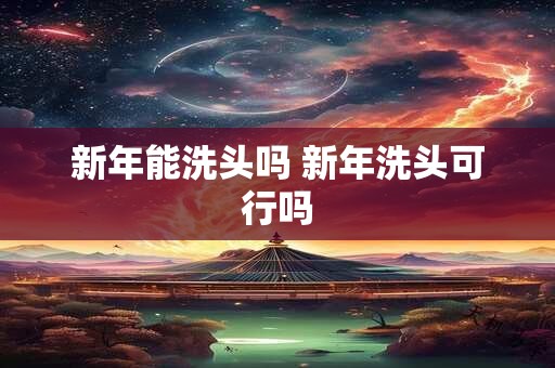 新年能洗头吗 新年洗头可行吗 新年能洗头吗 新年洗头可行吗