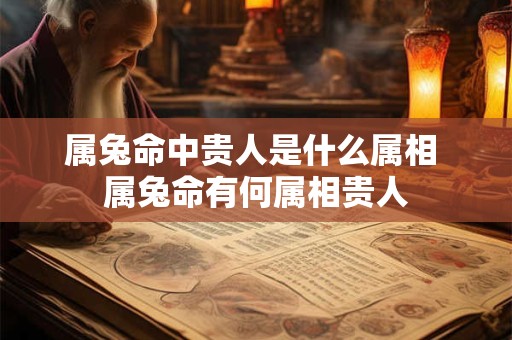 属兔命中贵人是什么属相 属兔命有何属相贵人