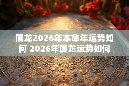 属龙2026年本命年运势如何 2026年属龙运势如何