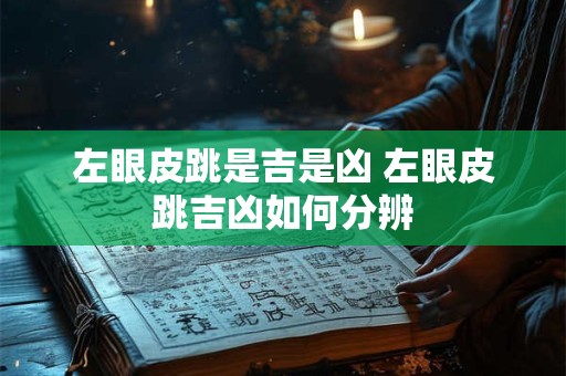 左眼皮跳是吉是凶 左眼皮跳吉凶如何分辨 左眼皮跳是吉是凶 左眼皮跳吉凶如何分辨
