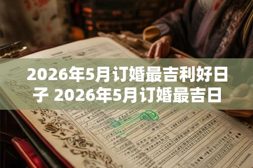 2026年5月订婚最吉利好日子 2026年5月订婚最吉日 2026年5月订婚最吉利好日子 2026年5月订婚最吉日