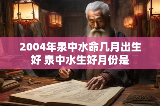 2004年泉中水命几月出生好 泉中水生好月份是 2004年泉中水命几月出生好 泉中水生好月份是