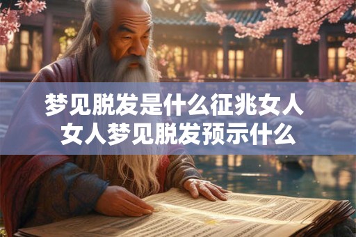 梦见脱发是什么征兆女人 女人梦见脱发预示什么 梦见脱发是什么征兆女人 女人梦见脱发预示什么