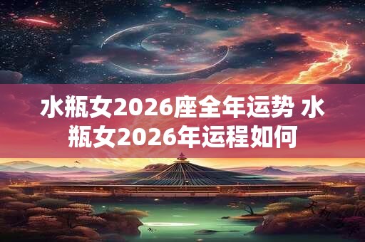 水瓶女2026座全年运势 水瓶女2026年运程如何 水瓶女2026座全年运势 水瓶女2026年运程如何