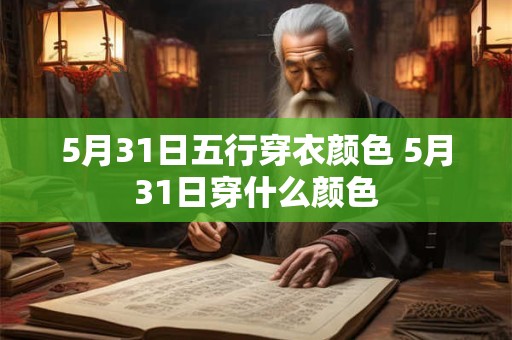 5月31日五行穿衣颜色 5月31日穿什么颜色