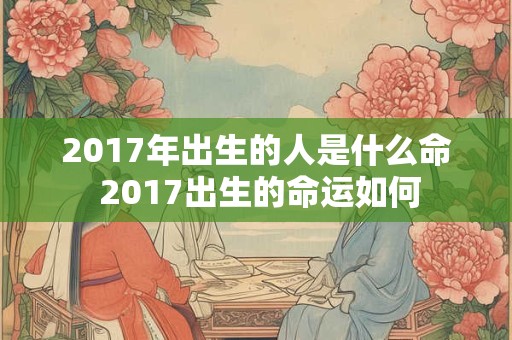 2017年出生的人是什么命 2017出生的命运如何 2017年出生的人是什么命 2017出生的命运如何